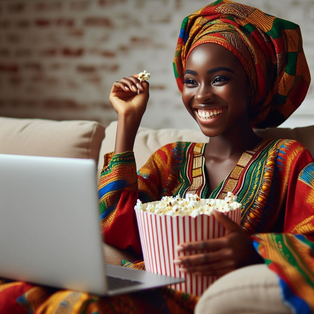 Image-of-an-African-person-eating-popcorn