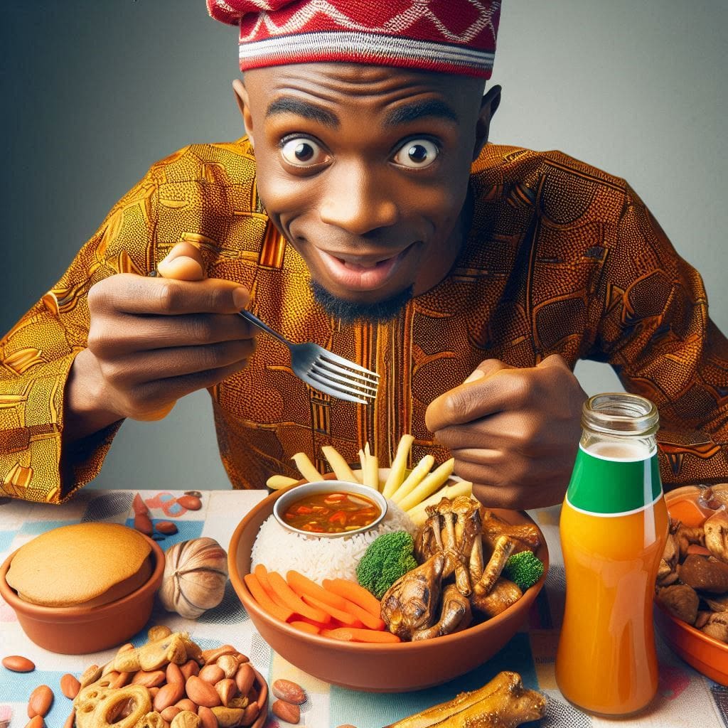 A-Nigerian-person-eating-high-protein-Nigerian-meals-as-a man