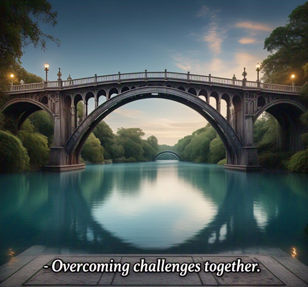 A bridge symbolizing the journey of navigating conflict and building stronger relationships.