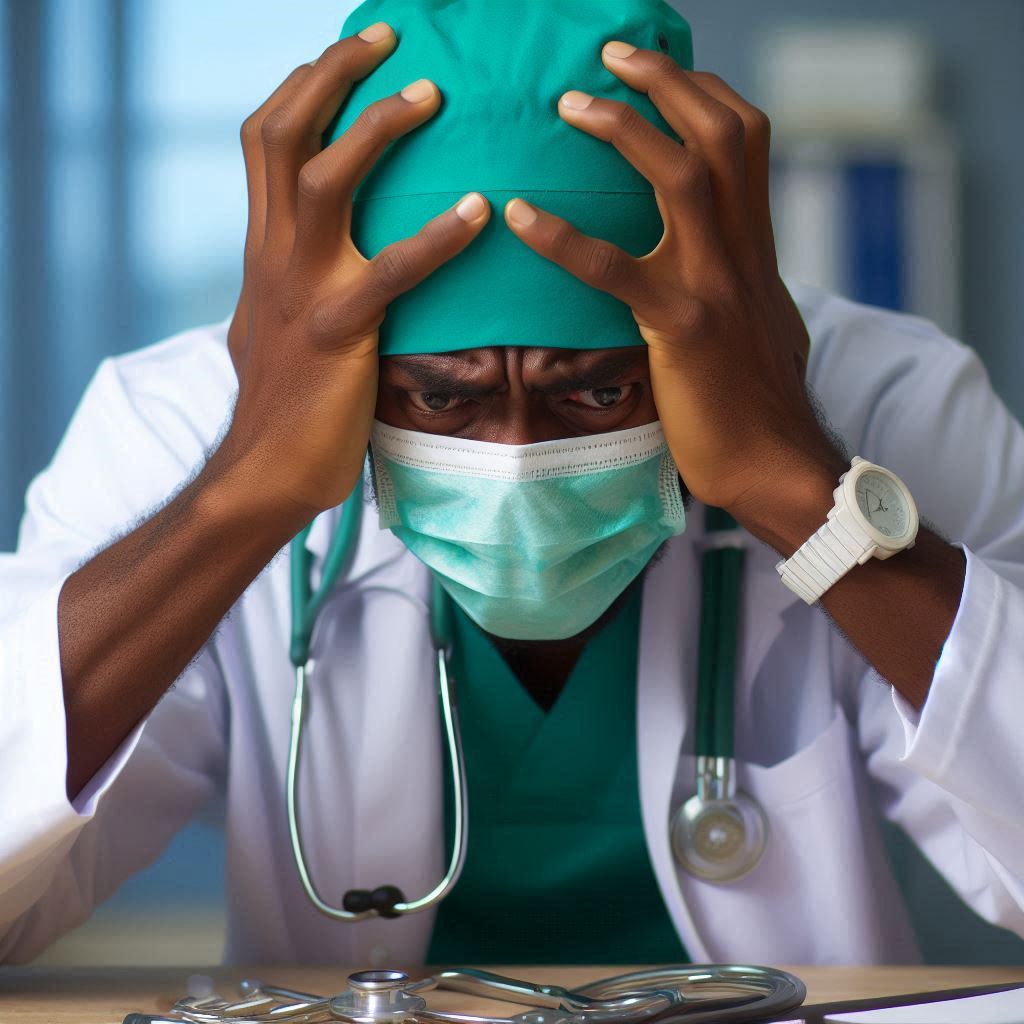 The Heavy Load: How Mental Health Affects Our Healthcare Heroes (and How They Can Find Relief) 1 exhausted doctor- mental health