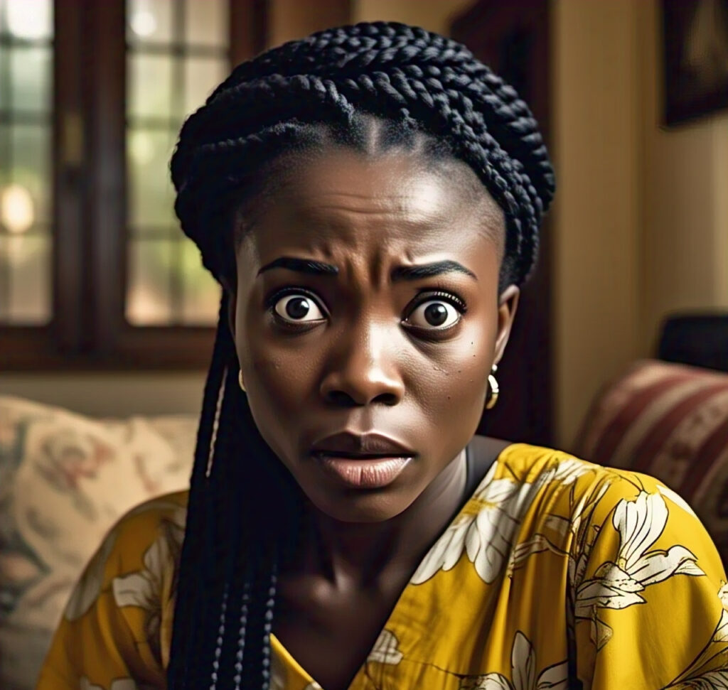 a scared lady-phobias
